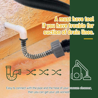 AC Drain Line Cleaning Tool - Wet Vac Attachment